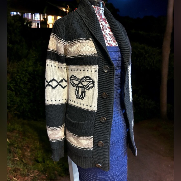 TNA lambwool cardigan sweater - Picture 2 of 13